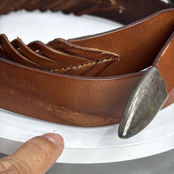 (H) COLE HAAN, women\'s vintage braided leather belt, made in Italy, size 40 main image 7